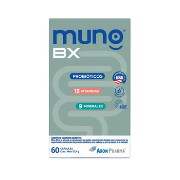 Muno "BX" Suplemento x 60 cápsulas Farmex-Pluxee-Persistente 