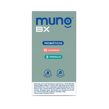 Muno "BX" Suplemento x 60 cápsulas Farmex-Pluxee-Persistente 