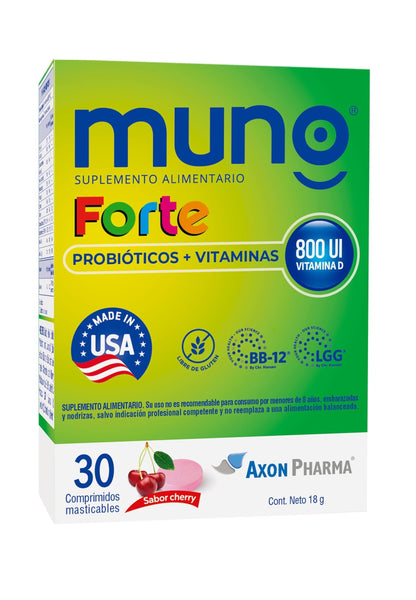 Muno "Forte" Suplemento x 30 comprimidos Farmex-Pluxee-Persistente 