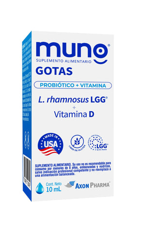 Muno Gotas Probioticos + Vitamina D x 10 mL 30 Dosis