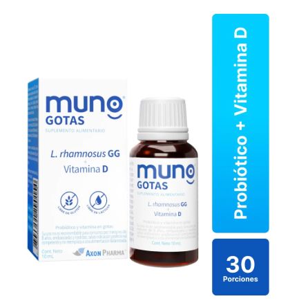 Muno Gotas Probioticos + Vitamina D x 10 mL 30 Dosis AXON PHARMA 