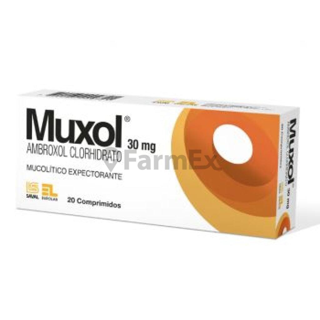 Muxol 30 mg x 20 comprimidos Farmex-Pluxee-Persistente 