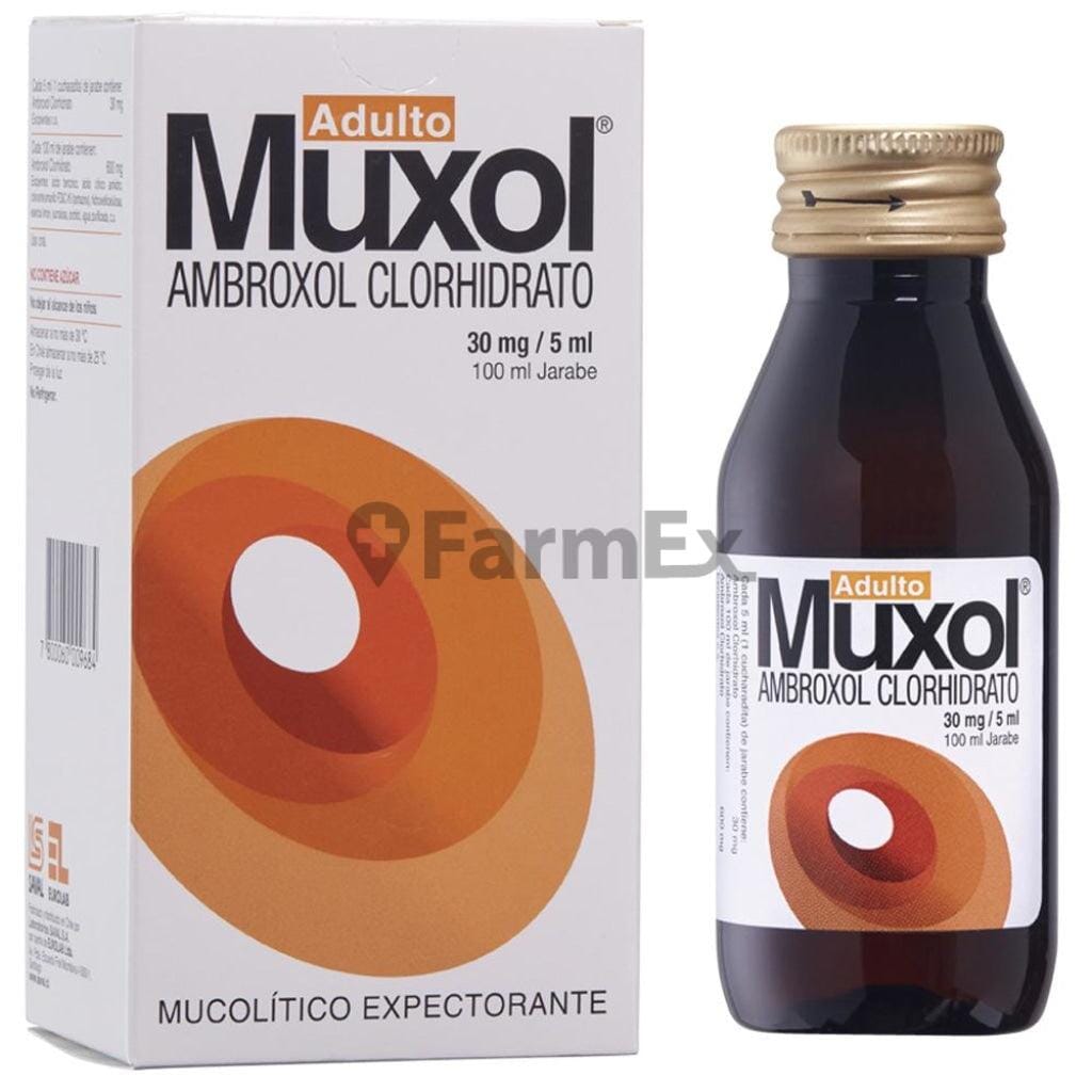 Muxol Jarabe adulto Ambroxol 30 mg / 5 mL x 100 mL Farmex-MiaHealth-Persistente 