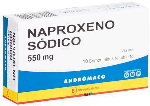 Naproxeno 550 mg x 10 comprimidos "Ley Cenabast" andromaco 