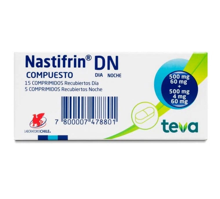 Nastifrin DN Compuesto x 15 comprimidos + 5 comprimidos LAB. CHILE 