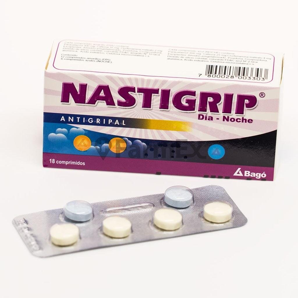 Nastigrip Día / Noche x 18 comprimidos Farmex-VidaTres-Persistente 