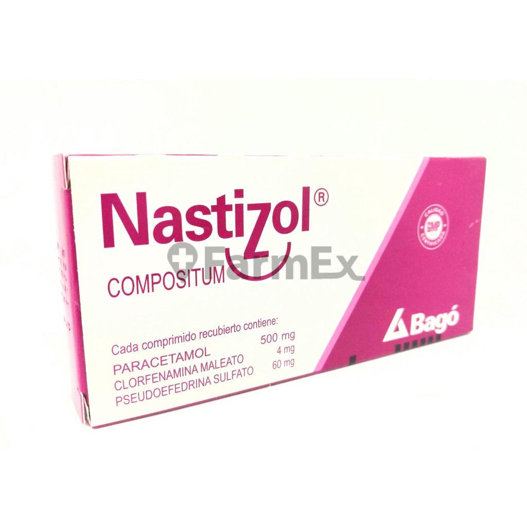 Nastizol Compositum x 10 comprimidos.
