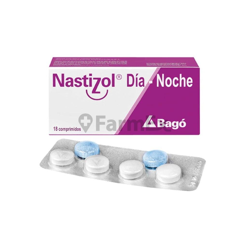 Nastizol Día y Noche x 18 comprimidos. Farmex-Fonasa 