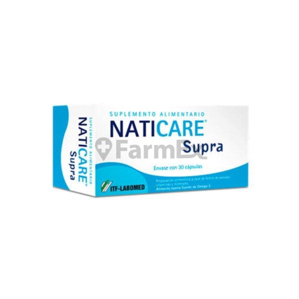 Naticare Supra x 30 cápsulas. Farmex-Fonasa 