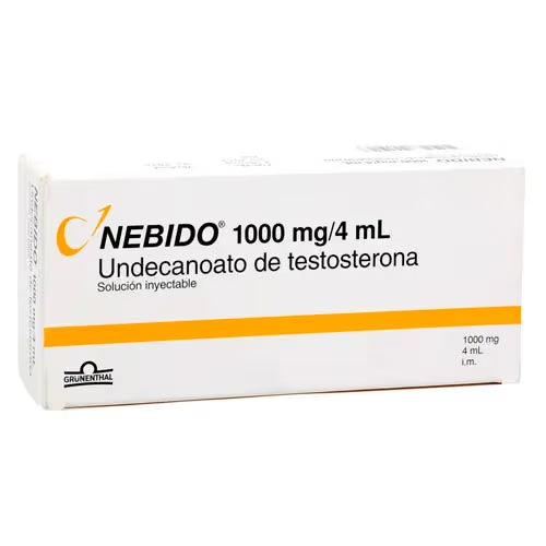 Nebido 1000 mg / 4 mL Solución Inyectable x 1 Ampolla "Ley Cenabast" - Farmex-BanMedica-Persistente 