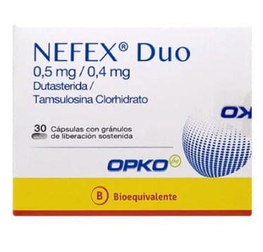 Nefex Duo 0,4/0,5 x 30 capsulas. Farmex-Yapp-Seguro-Boleta 