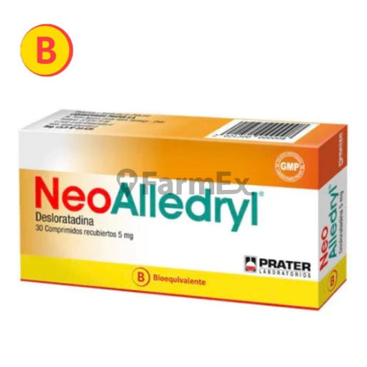 Neo Alledryl 5 mg x 30 comprimidos Farmex-VidaTres-Persistente 