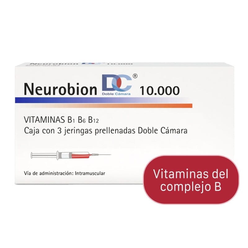 Neurobión DC Solución inyectable 3 jeringas Farmex-Pluxee-Persistente 