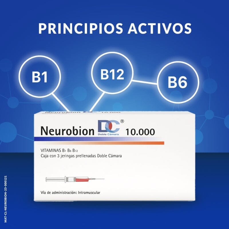 Neurobión DC Solución inyectable 3 jeringas Farmex-VidaTres-Persistente 