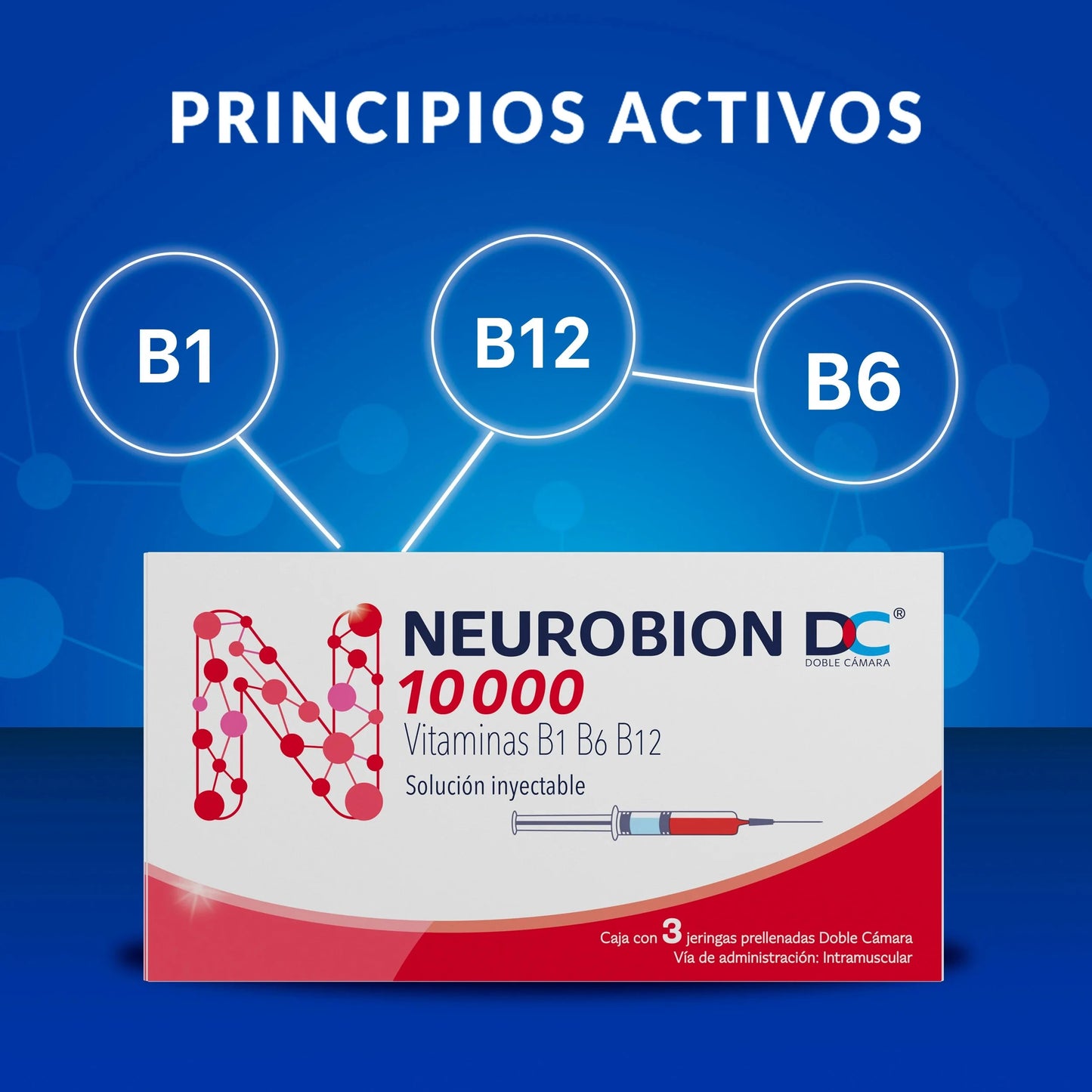 Neurobión DC Solución inyectable 3 jeringas p&g 
