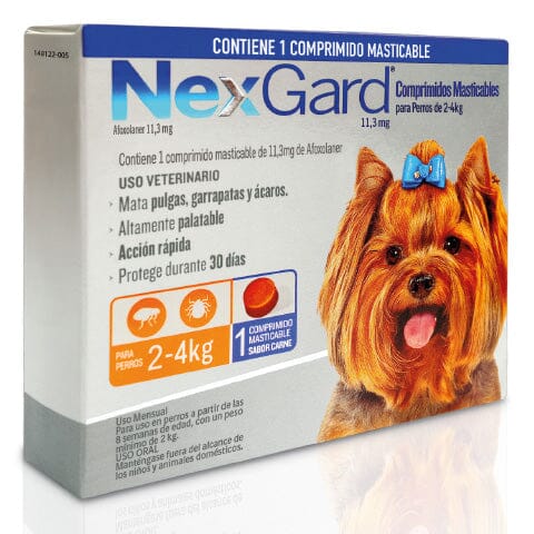 Nexgard 11.3 mg (2 - 4 kg) x 1 Comprimido Masticable BOEHRINGER 