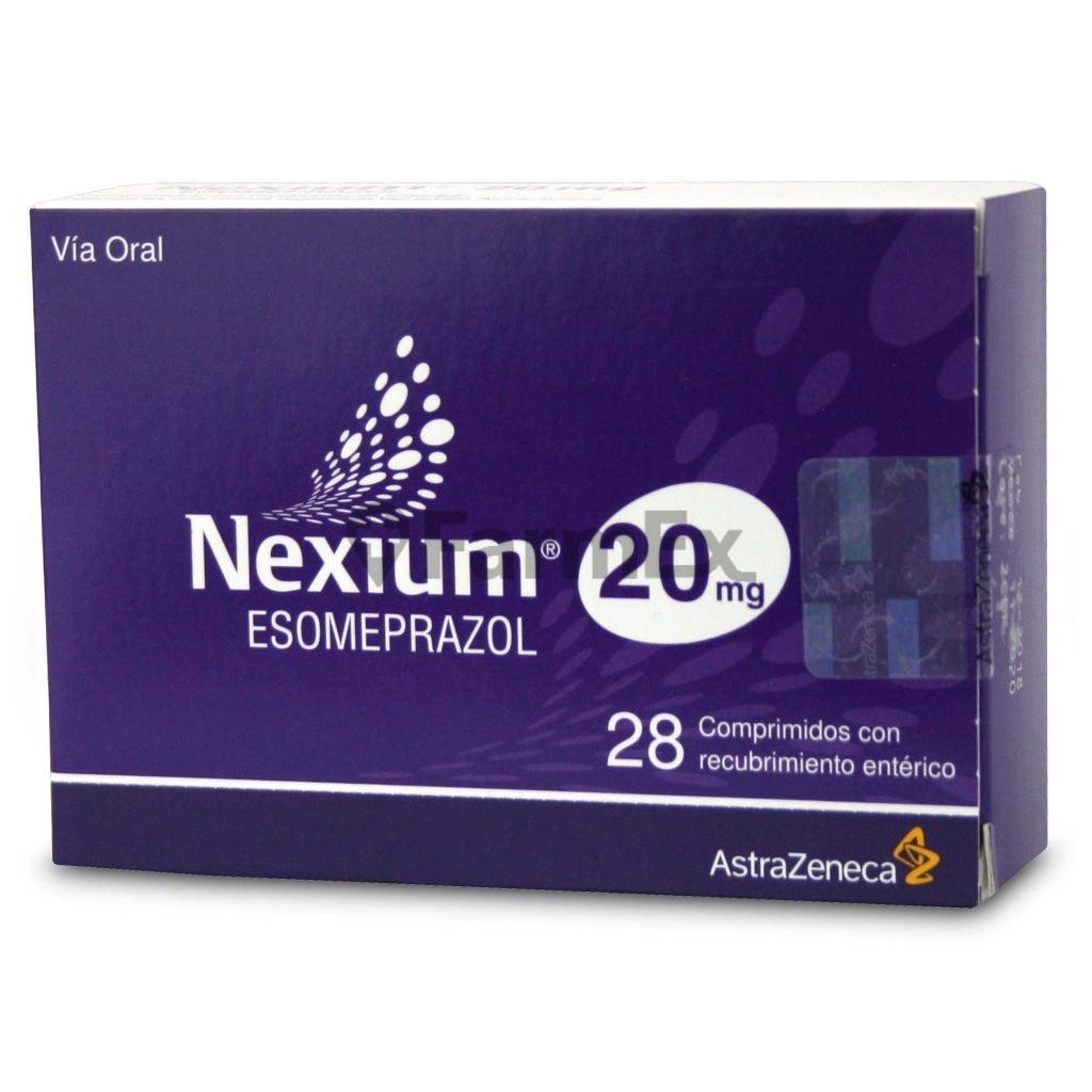 Nexium 20 mg x 28 comprimidos.