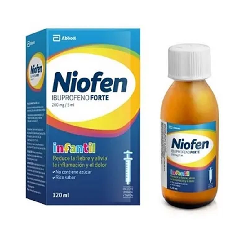 Niofen Forte Suspensión Oral 200 mg / 5 mL x 120 mL.