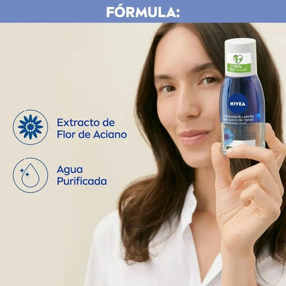 Nivea Desmaquillante Bifásico de ojos x 125 mL Farmex-Pluxee-Persistente 