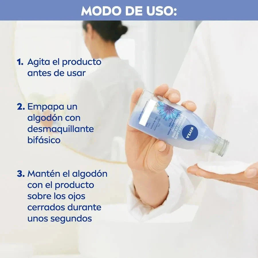 Nivea Desmaquillante Bifásico de ojos x 125 mL Farmex-Pluxee-Persistente 