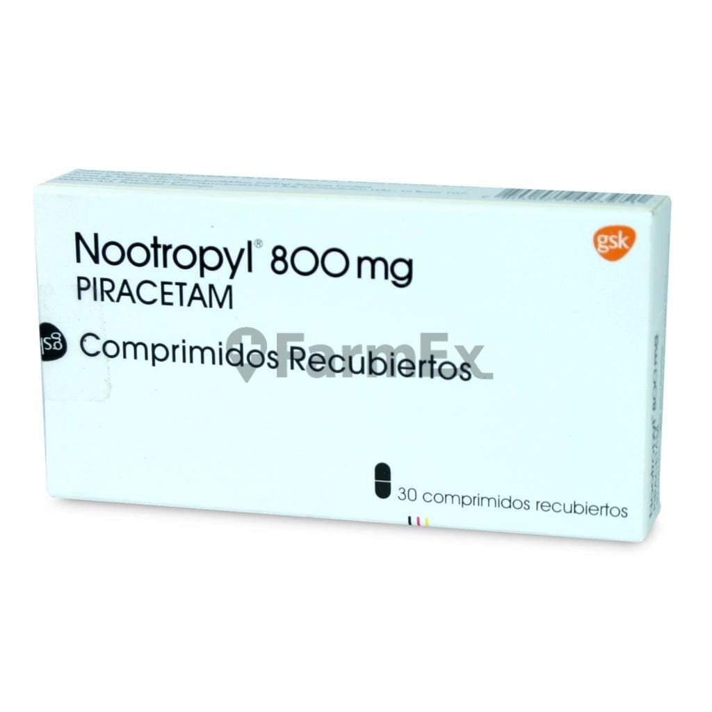 Nootropyl 800 mg x 30 comprimidos Farmex-BanMedica-Persistente 