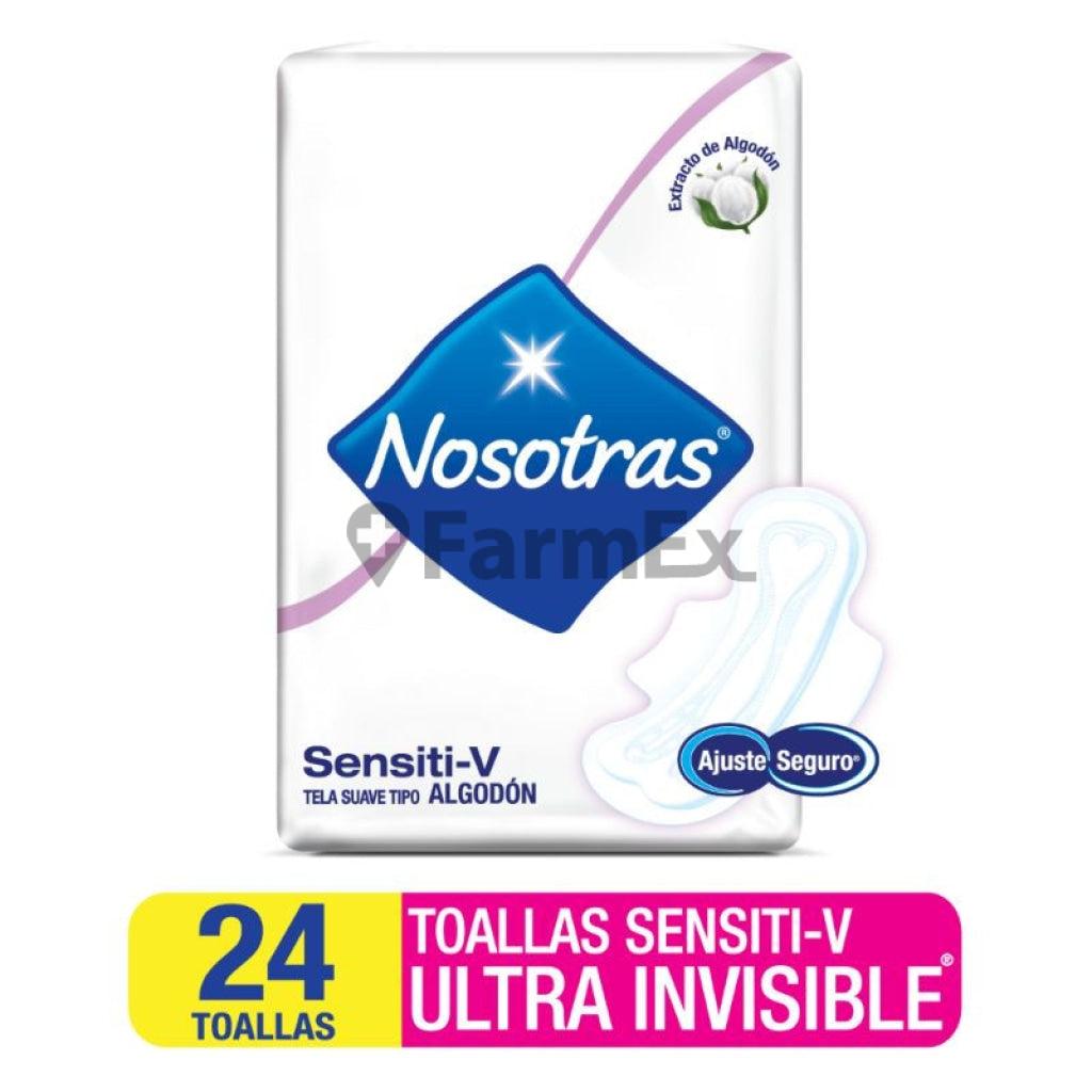 Nosotras "Sensiti-V Ultra Invisible" x 24 toallas.