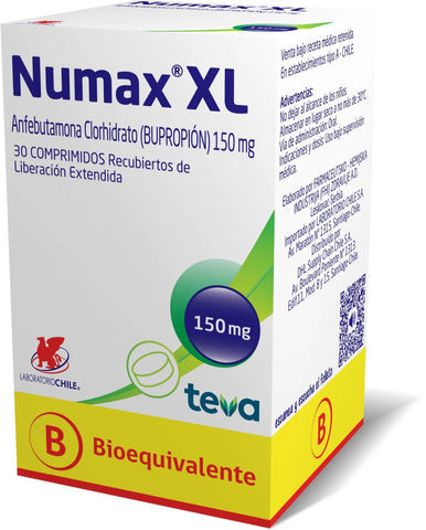 Numax XL 150 mg x 30 Comprimidos Recubiertos de Liberación Prolongada