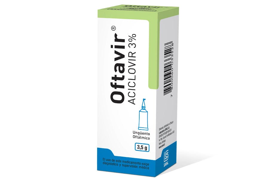 Oftavir 3% Ungüento Oftálmico x 3,5 g "Ley Cenabast" saval 