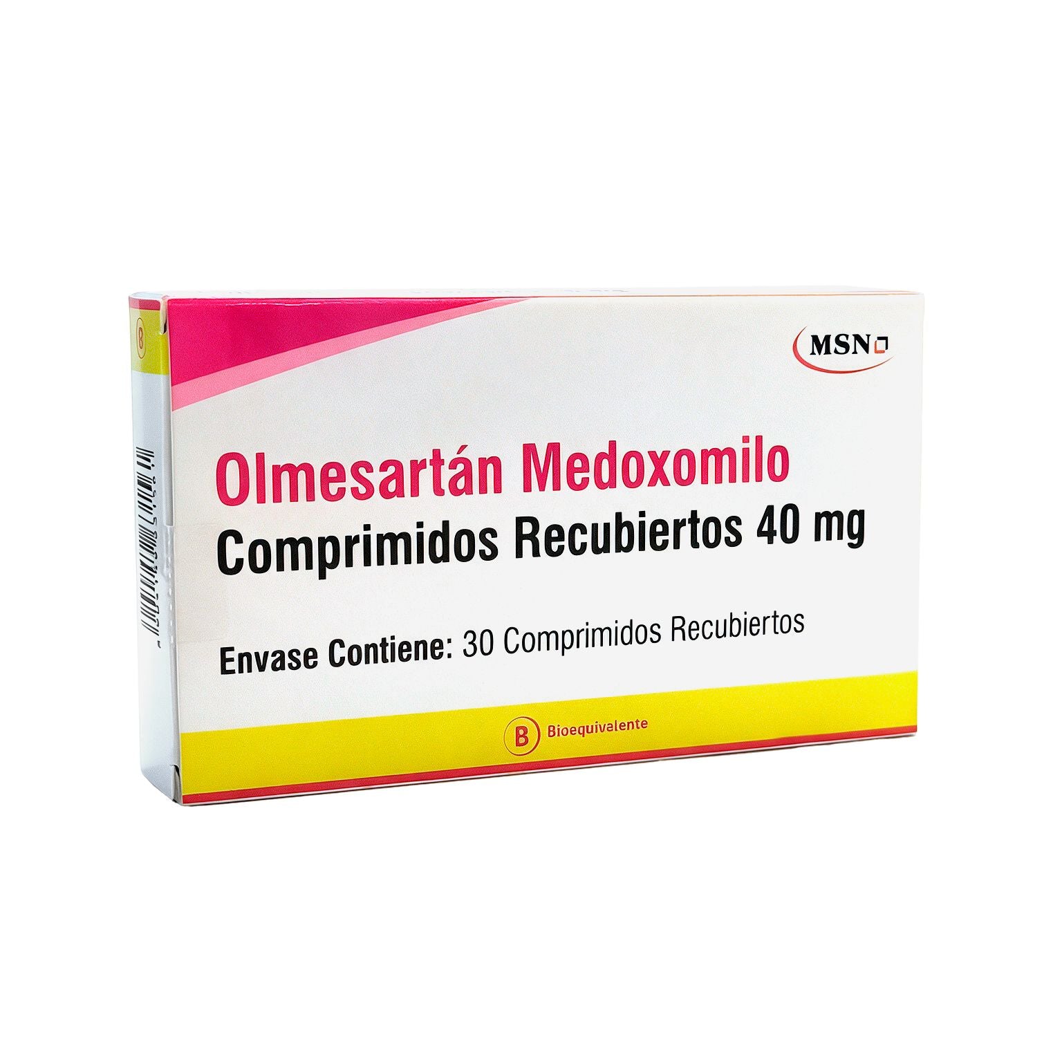Olmesartán Medoxomilo 40mg x 30 comprimidos Recubiertos MSN 