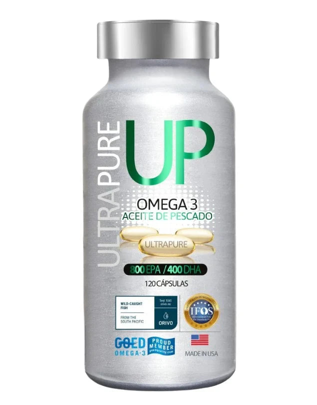Omega 3 Ultra Pure 800 EPA/ 400 DHA x 120 cápsulas. Farmex-Fonasa 