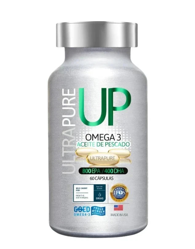 Omega 3 Ultra Pure 800 EPA/ 400 DHA x 60 cápsulas Farmex-Pluxee-Persistente 