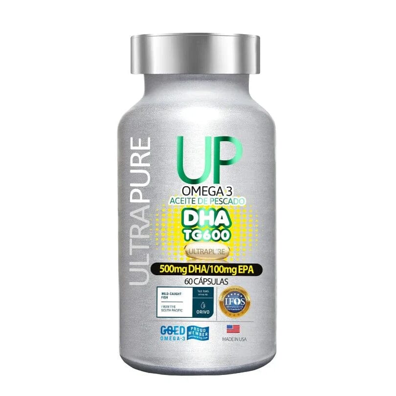 Omega 3 UP 500 mg DHA / 100 mg EPA x 60 cápsulas.