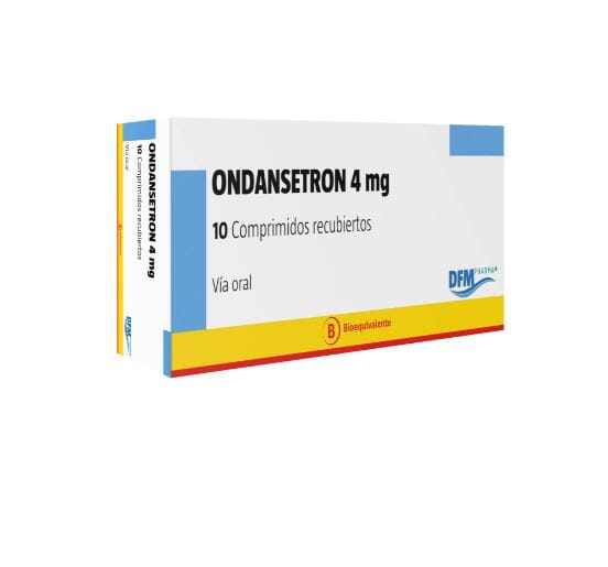 Ondansetron 4 mg x 10 comprimidos recubiertos Farmex-Pluxee-Persistente 