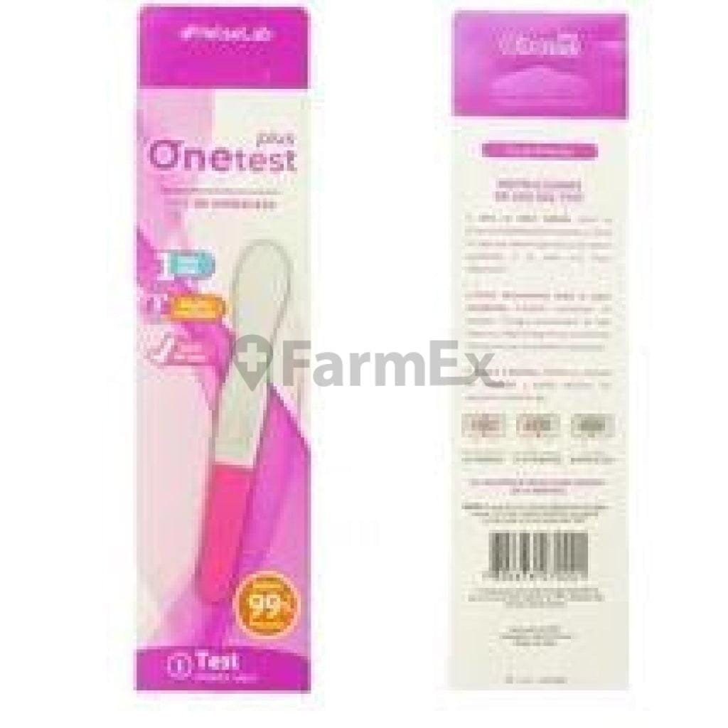 Onetest Plus "Test de embarazo" Farmex-Fonasa-Persistente 