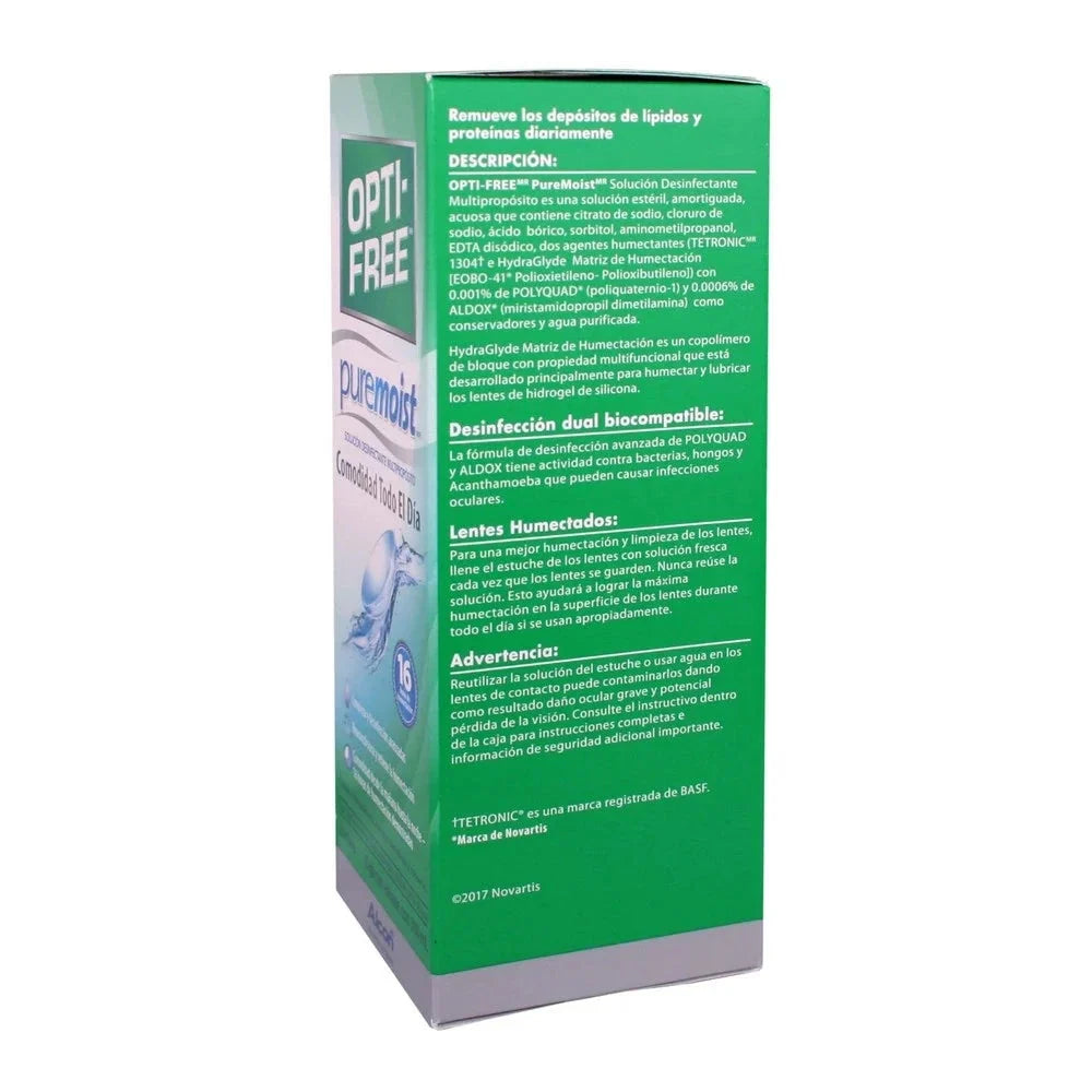 Opti-Free Puremoist x 300 mL Farmex-Fonasa-Persistente 