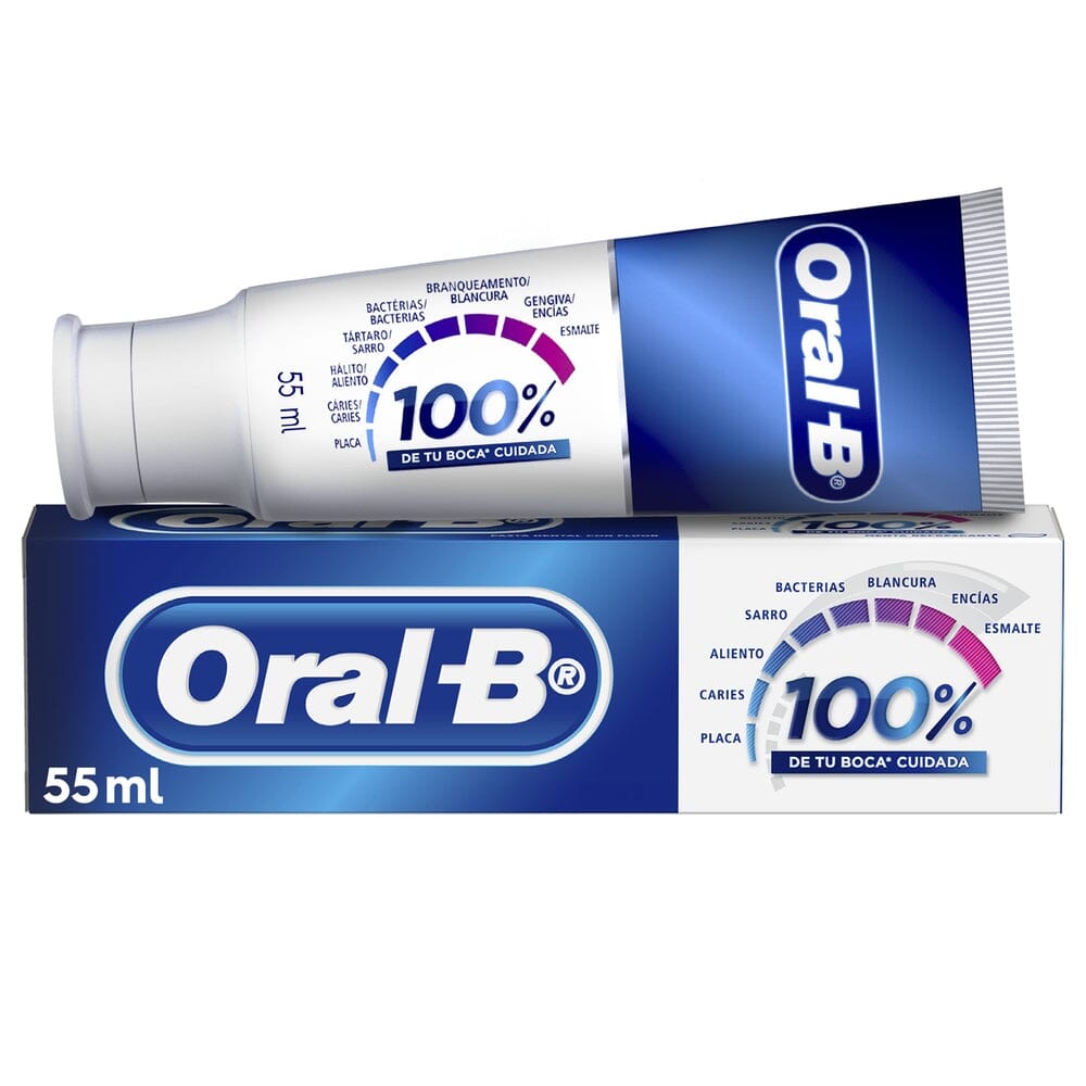 Oral-B Pasta Dental Con Fluor 100% Menta Frescante 70Gr