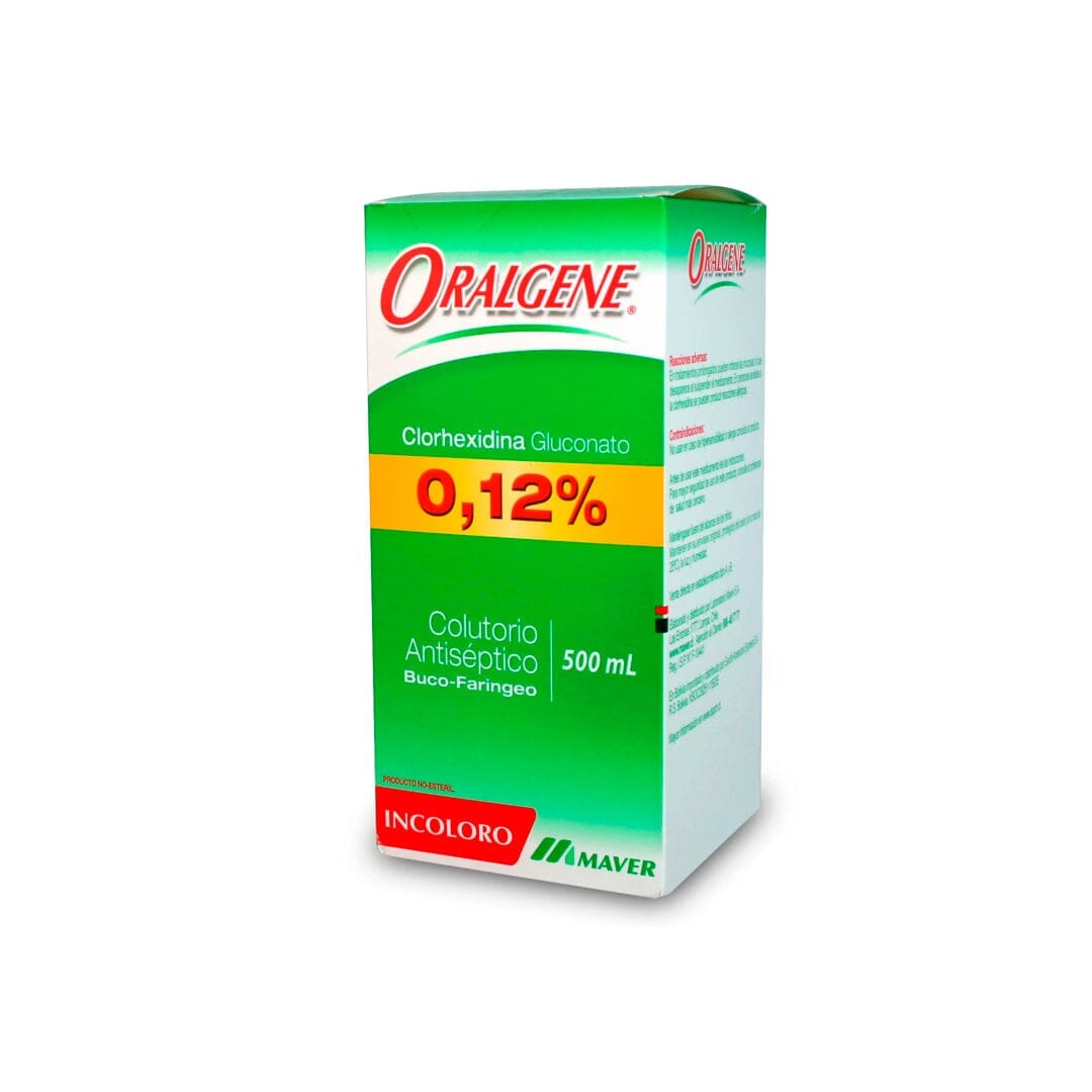 Oralgene Enjuague Bucal 0,12% x 500 mL. Farmex-Yapp-Programa-Boleta 