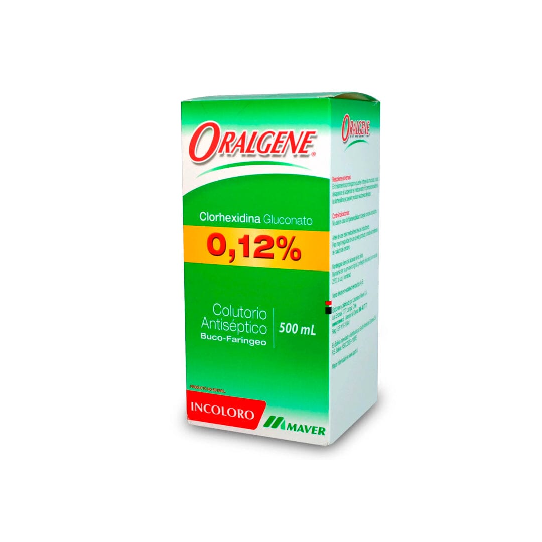 Oralgene Enjuague Bucal 0,12% x 500 mL MAVER 
