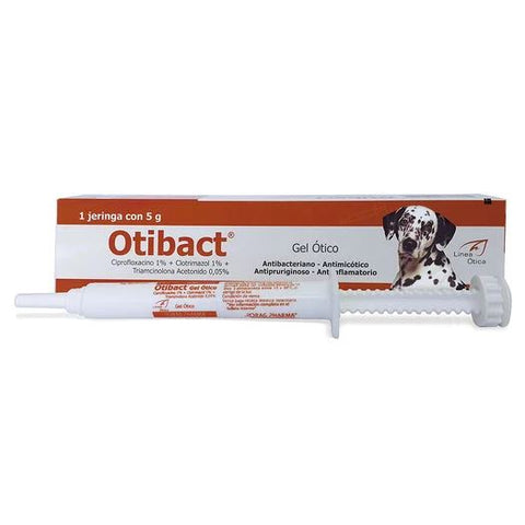 Otibact® Gel Ótico 1 Jeringa x 5 g de Producto Perros