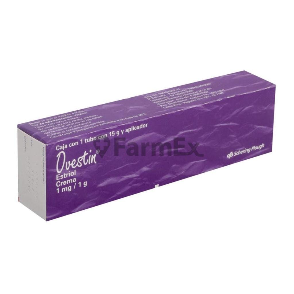 Ovestin Crema Vaginal 0,1 % x 15 g con aplicador. Farmex-Fonasa 