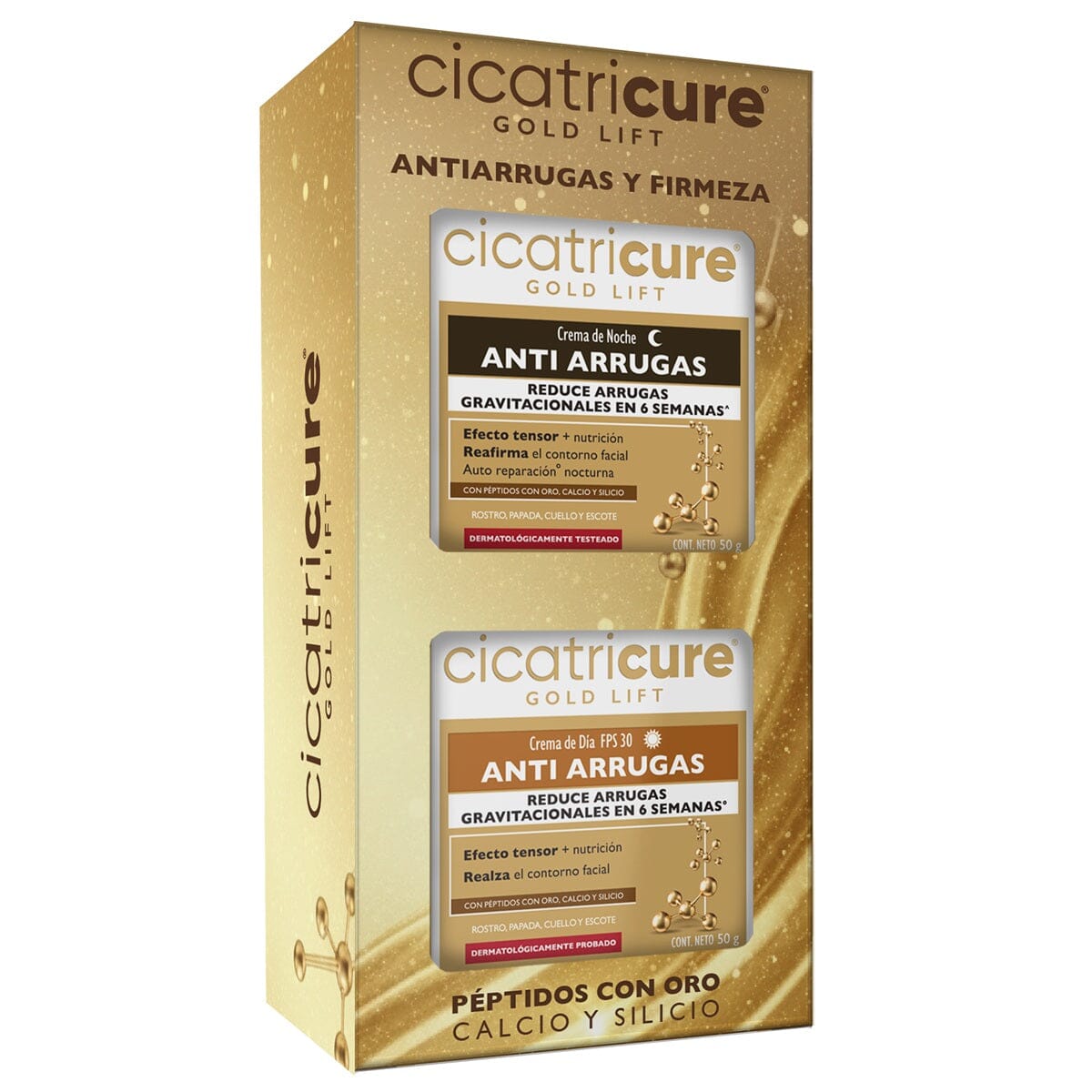 Pack Cicatricure GOLD LIFT Antiarrugas y Firmeza GENOMMA LAB 