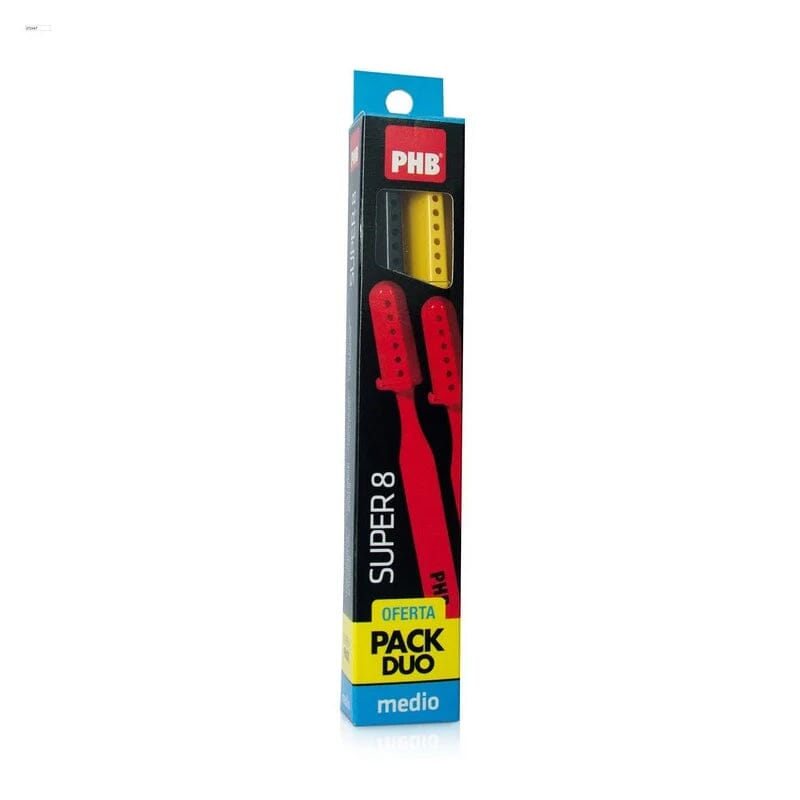 Pack Duo Cepillos dentales medio PHB x 2 unidades.