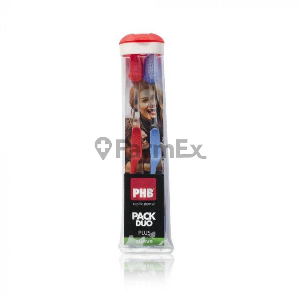 Pack Duo Plus Cepillos dentales Suave PHB x 2 unidades.