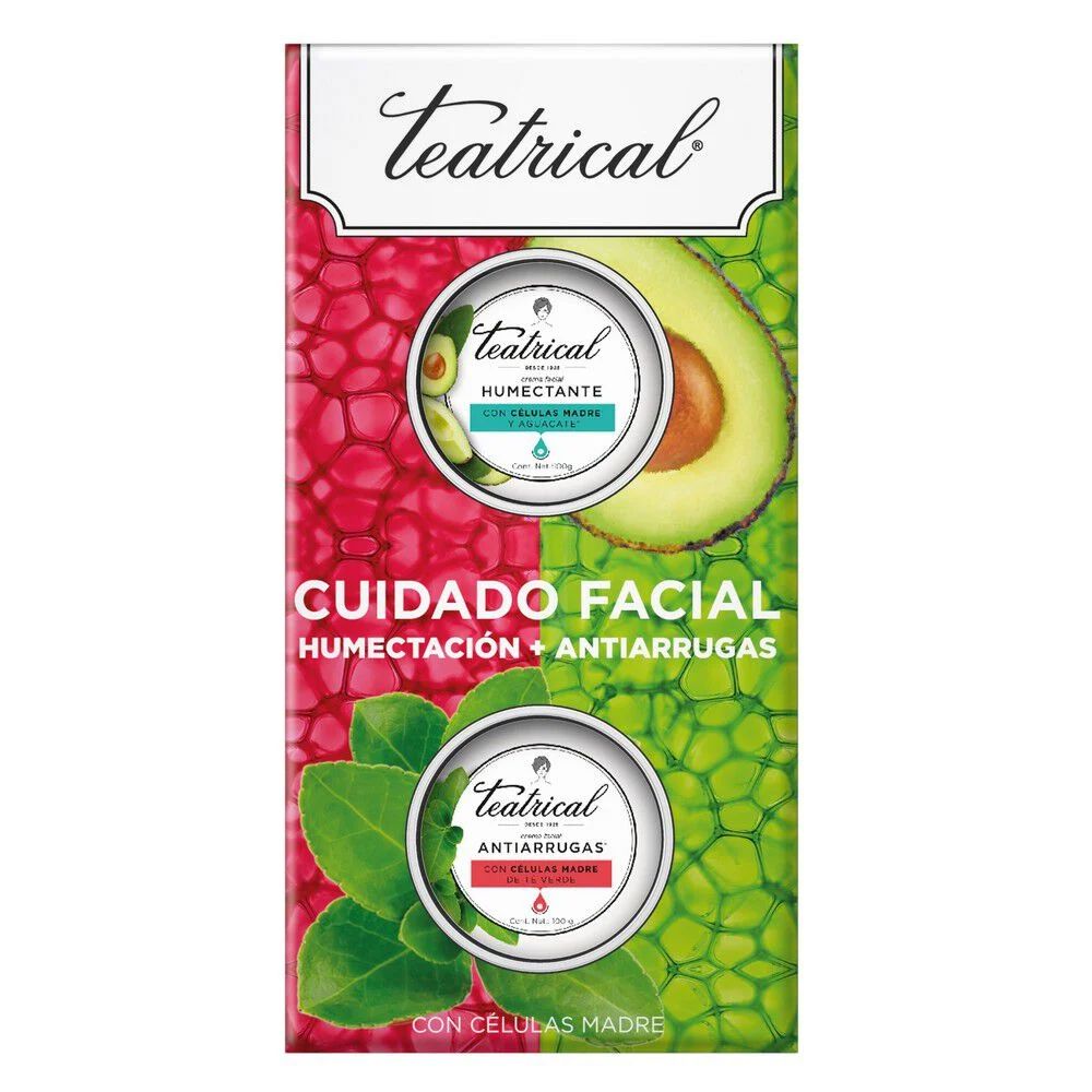 Pack Teatrical Crema Humectante 100gr + Crema Antiarrugas 100 g GENOMMA LAB 