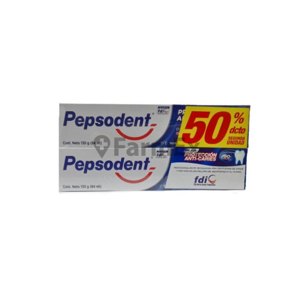 Pack x 2 Pepsodent pasta dental "Protección Anti-Caries" x 130 g.