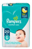 Pampers confort sec talla G x 20 pañales