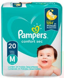 Pampers confort sec talla M x 20 pañales