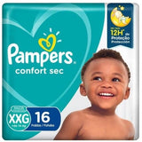 Pampers confort sec talla XXG x 16 pañales