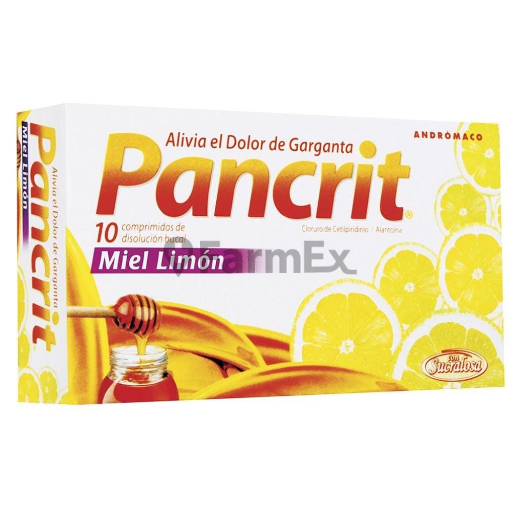Pancrit Miel limon x 10 comprimidos Farmex-Pluxee-Persistente 