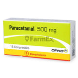 Paracetamol 500 mg x 16 comprimidos.
